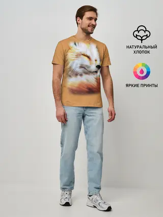 Мужская базовая футболка / Лисичка