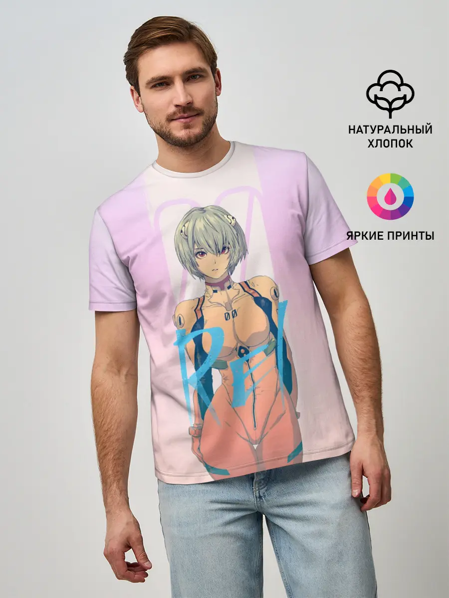 Мужская базовая футболка / Rei Ayanami