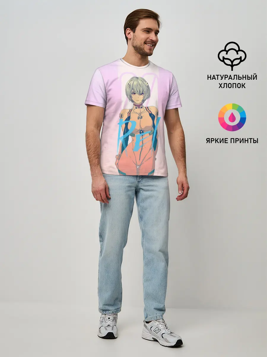 Мужская базовая футболка / Rei Ayanami
