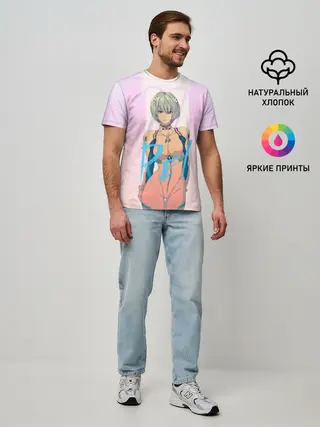 Мужская базовая футболка / Rei Ayanami