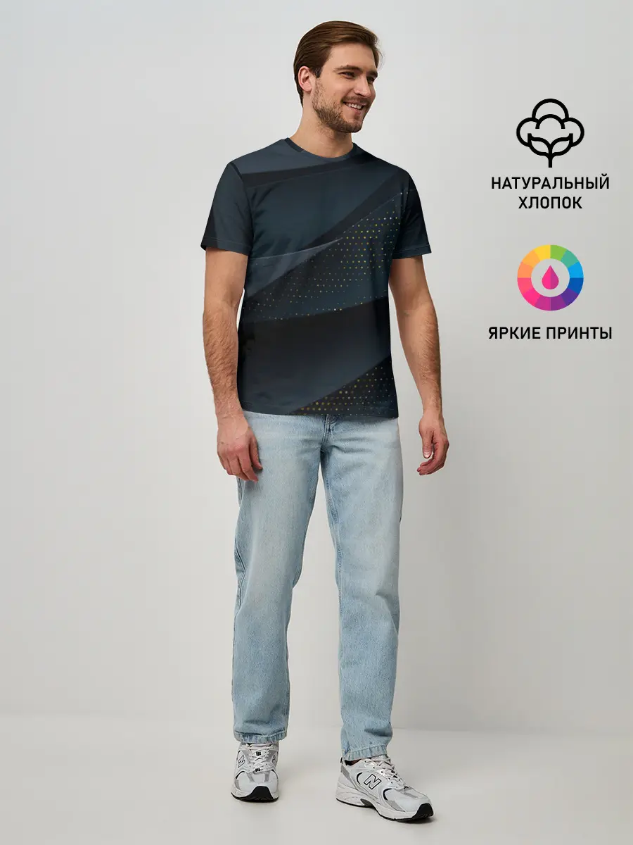 Мужская базовая футболка / Алькантара