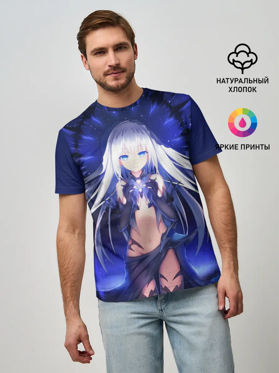 Мужская базовая футболка / Рандеву с Жизнью Аниме