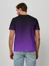 Мужская базовая футболка / Ночной градиент | Фиолетовый