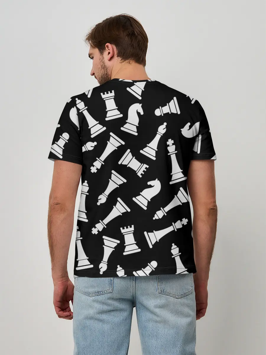 Мужская базовая футболка / Фигуры, Шахматы