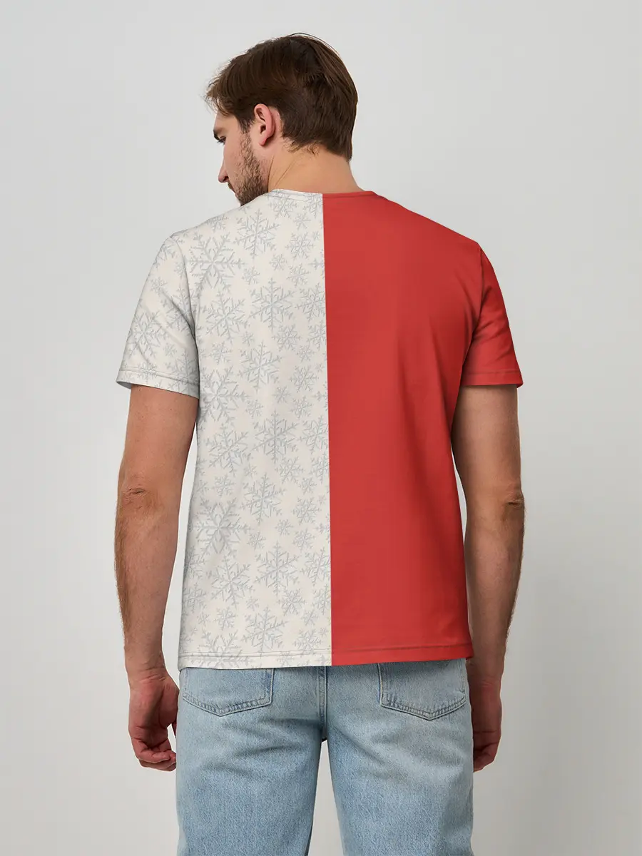 Мужская базовая футболка / Дед Мороз