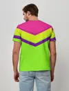 Мужская базовая футболка / Цветные треугольники_ салатовы
