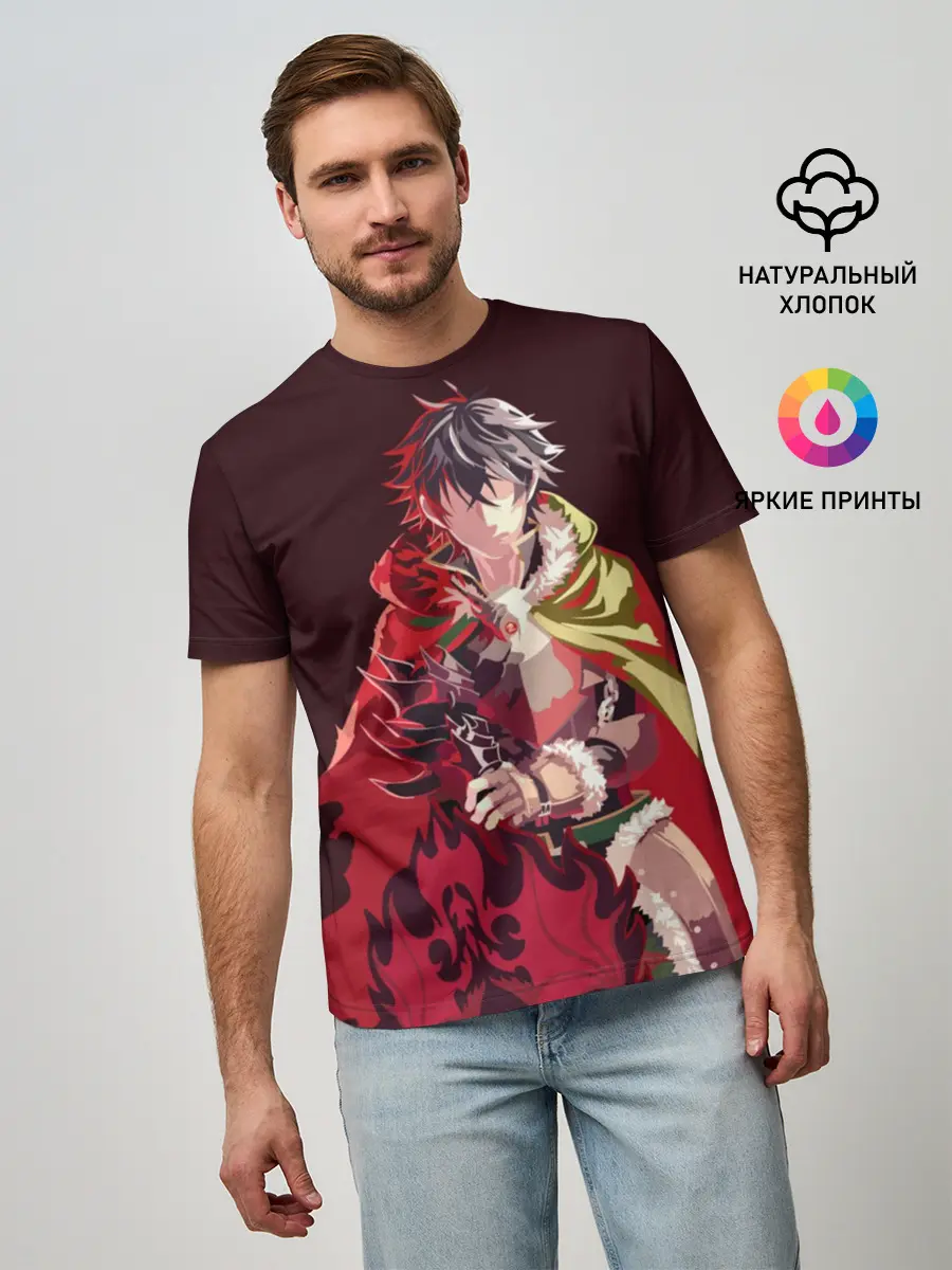 Мужская базовая футболка / Восхождение Героя Щита