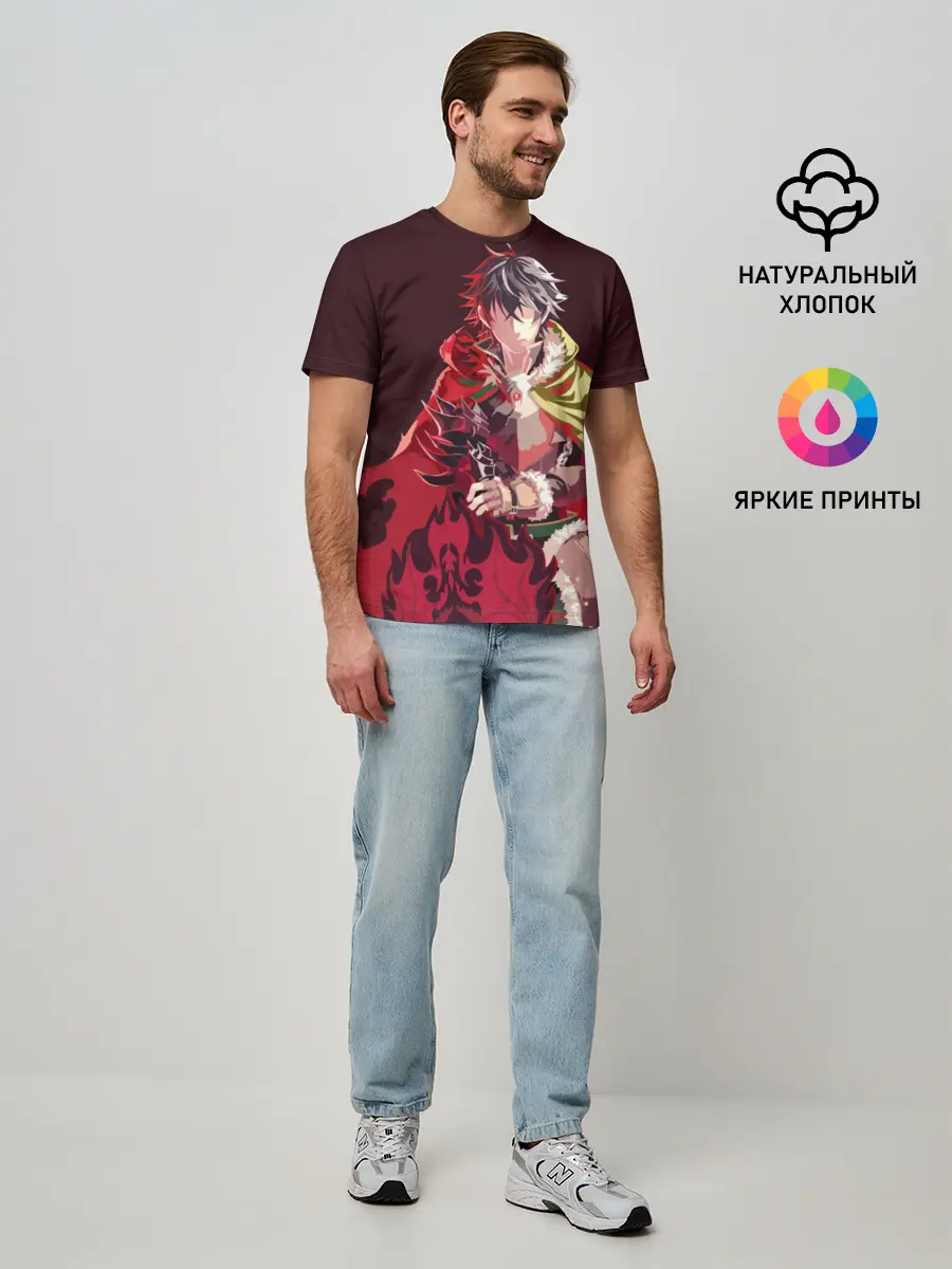 Мужская базовая футболка / Восхождение Героя Щита