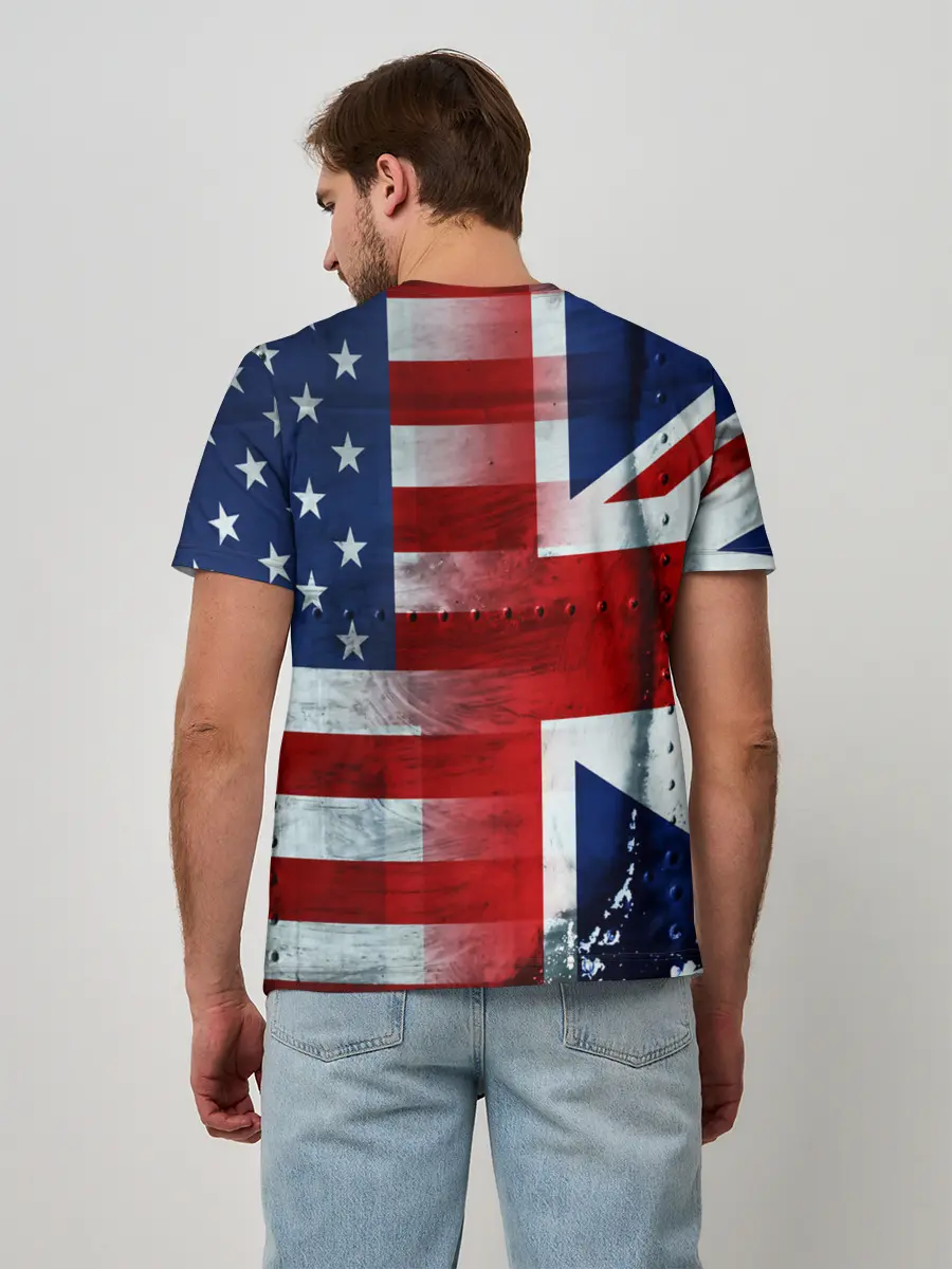 Мужская базовая футболка / Англия&Америка