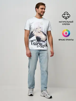 Мужская базовая футболка / Fairy of Luck