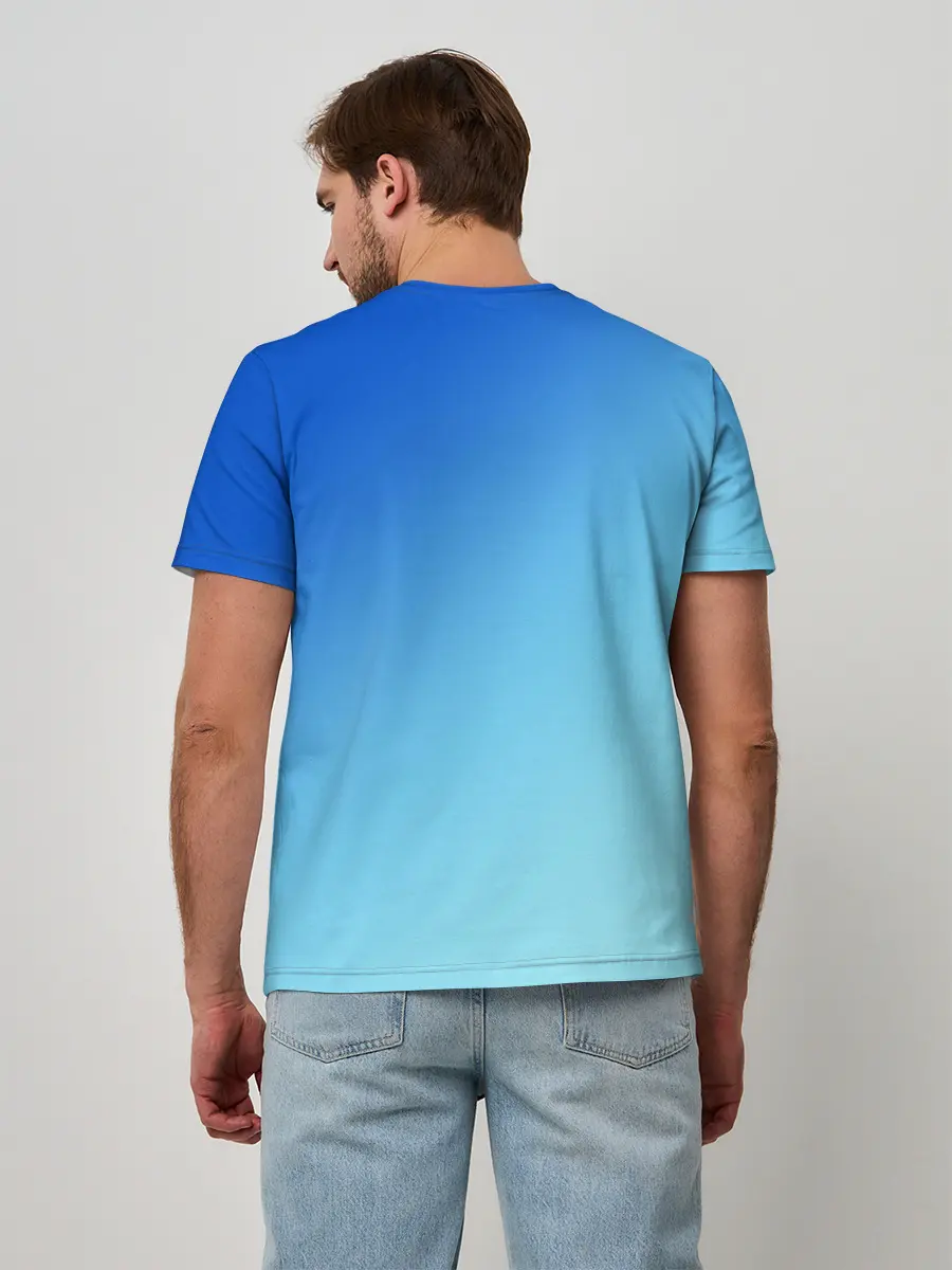 Мужская базовая футболка / blue