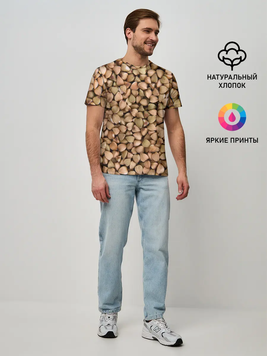 Мужская базовая футболка / Гречка Греча