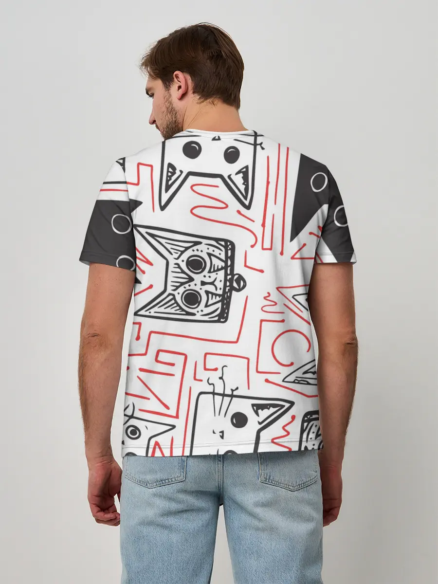 Мужская базовая футболка / Cats