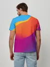 Мужская базовая футболка / ТЕКСТУРА ГРАДИЕНТА