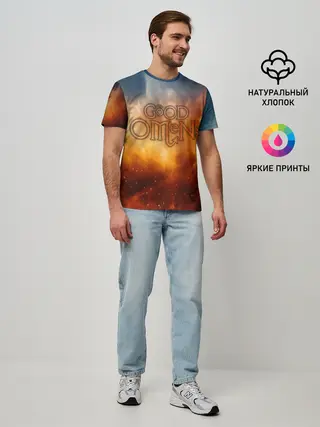 Мужская базовая футболка / Good Omens