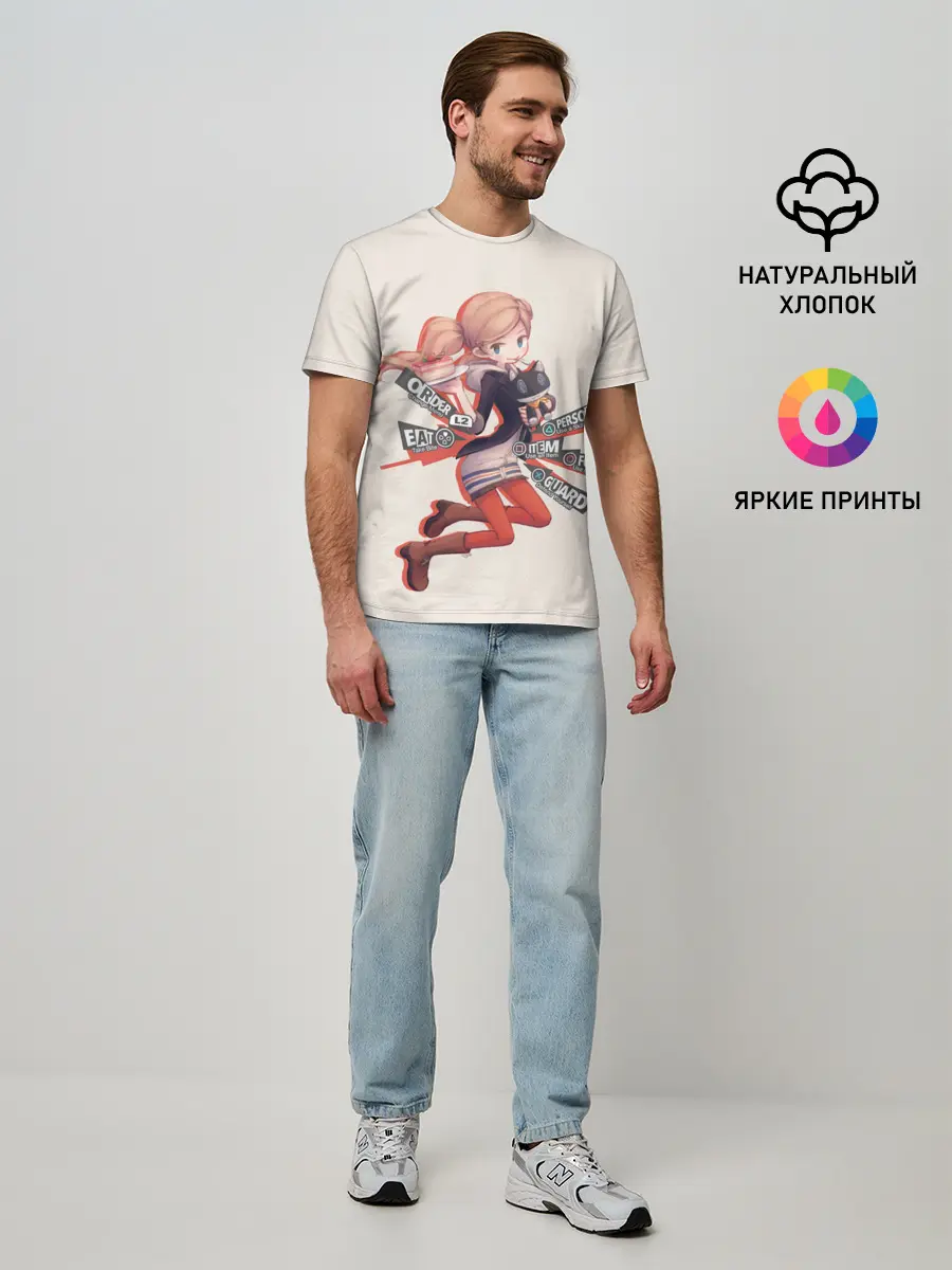 Мужская базовая футболка / Няшная Такамаки