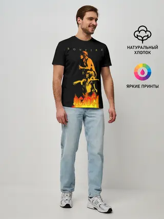 Мужская базовая футболка / Bonfire AC/DC