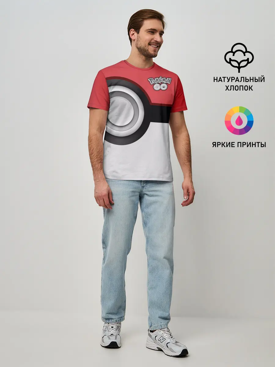 Мужская базовая футболка / Pokemon GO