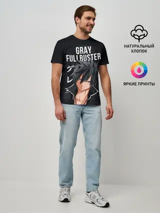 Мужская базовая футболка / Gray Fullbuster