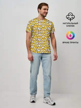Мужская базовая футболка / Злые Смайлы