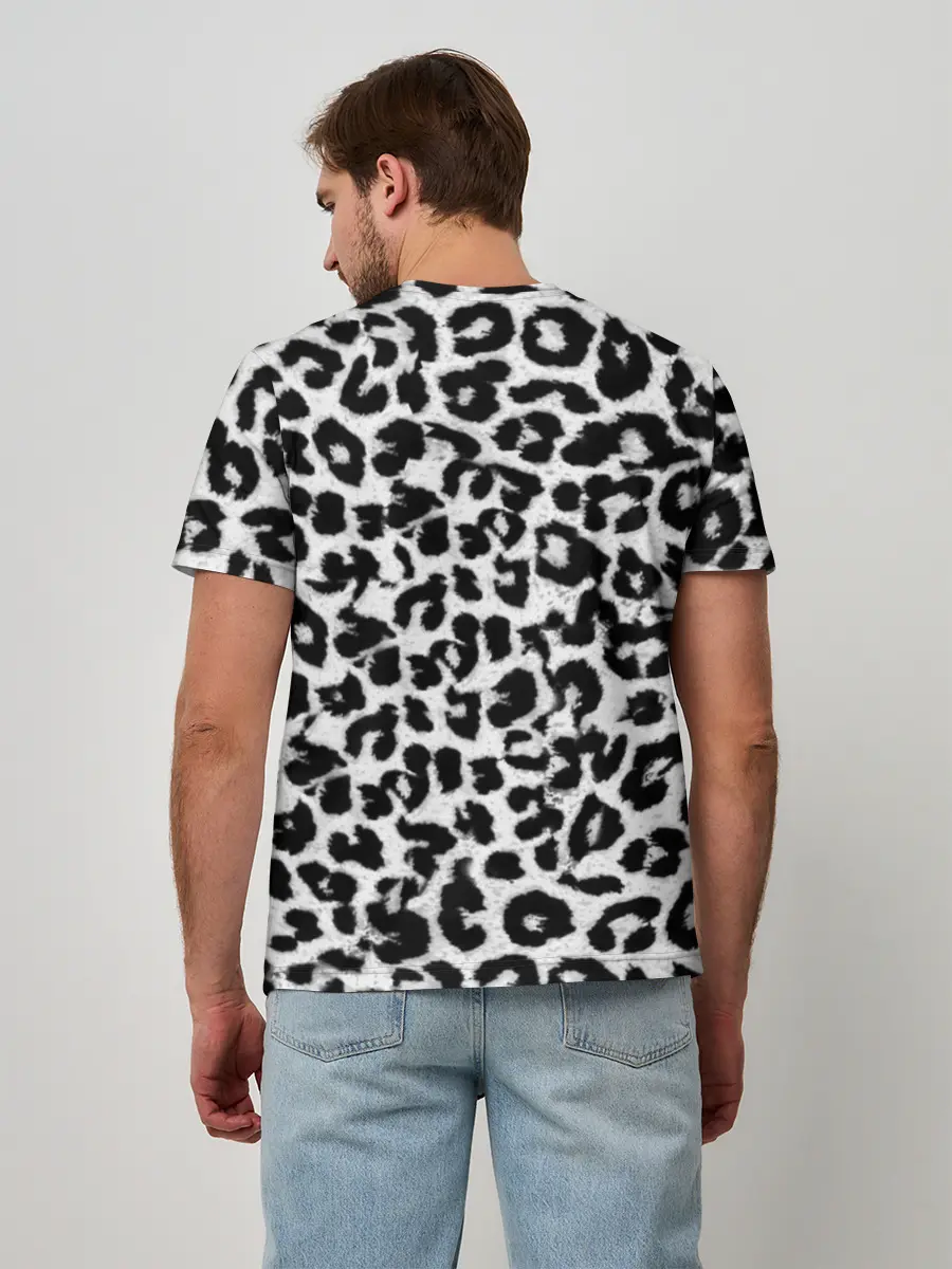 Мужская базовая футболка / Снежный Барс