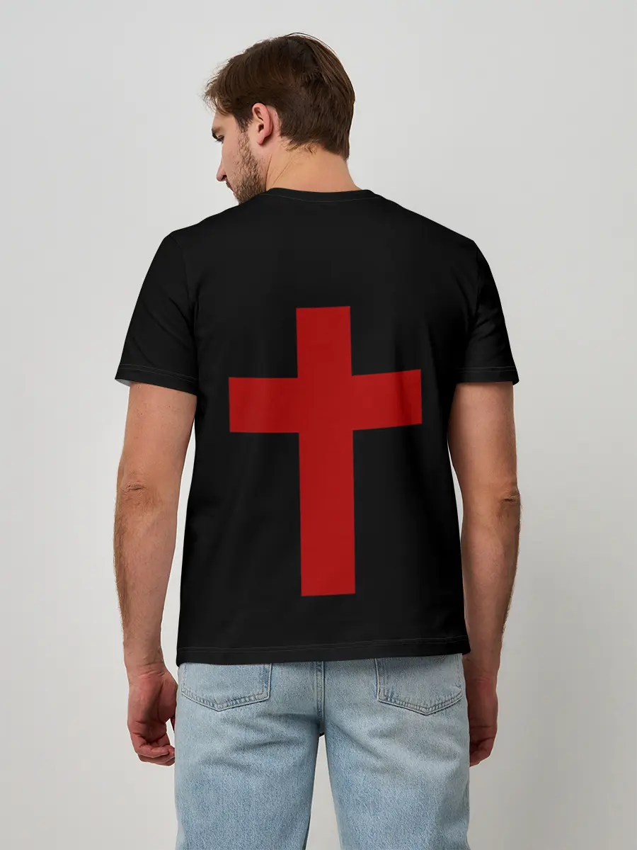 Мужская базовая футболка / Красный Крест