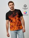 Мужская базовая футболка / Огонь