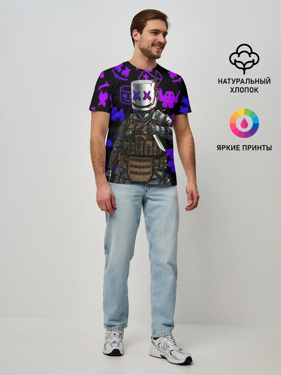 Мужская базовая футболка / MARSHMELLO FORTNITE