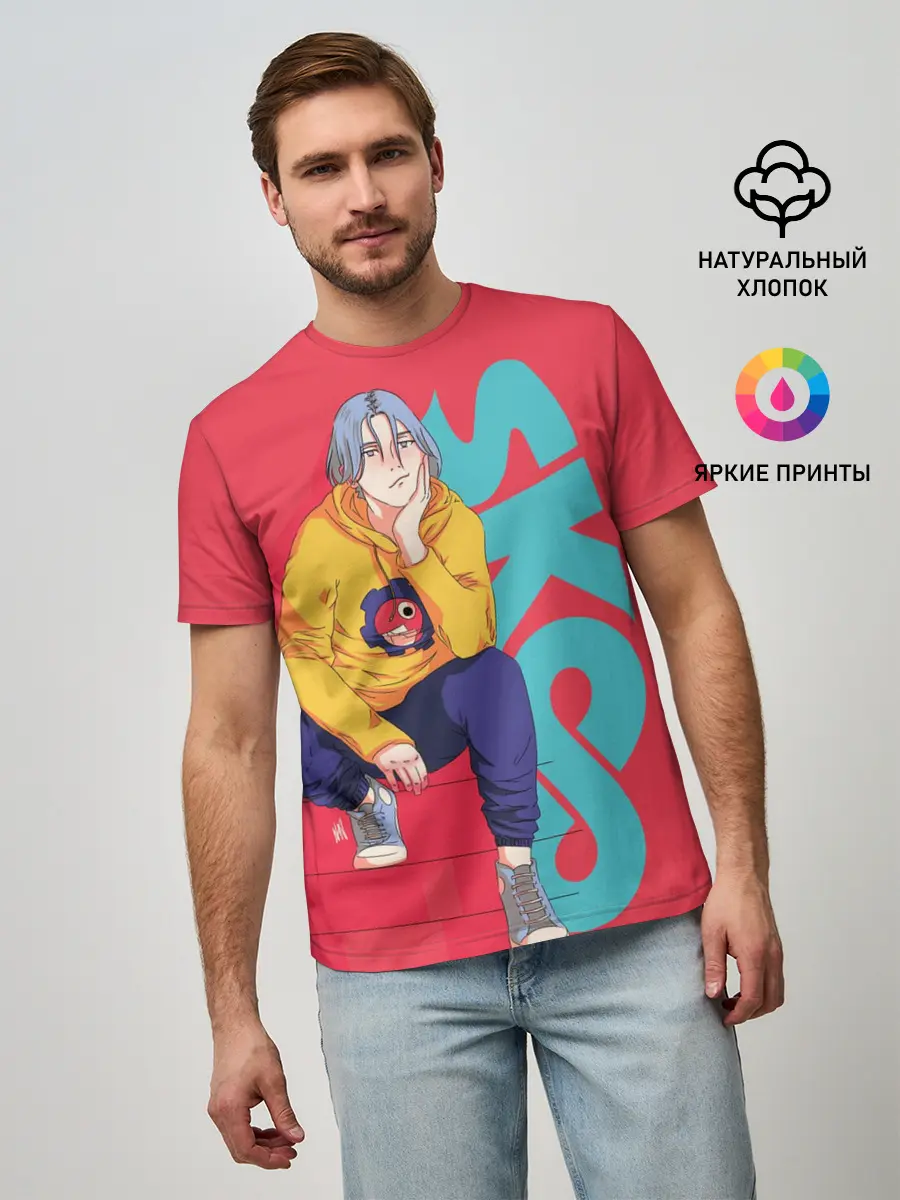 Мужская базовая футболка / SK8 the Infinity Langa