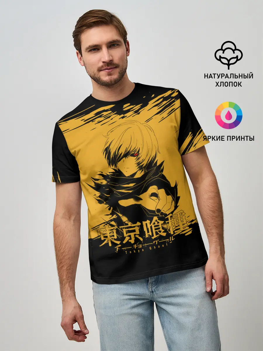 Мужская базовая футболка / Канеки Кен