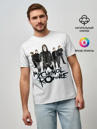 Мужская базовая футболка / Участники группы My Chemical Romance