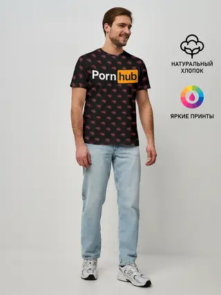 Мужская базовая футболка / PornHub | ПорнХаб