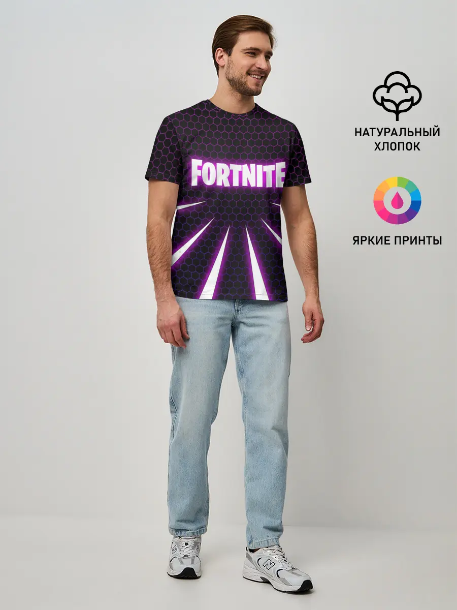 Мужская базовая футболка / Fortnite