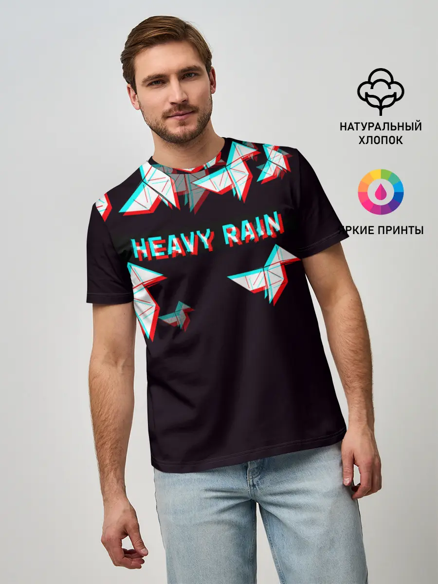 Мужская базовая футболка / Heavy Rain