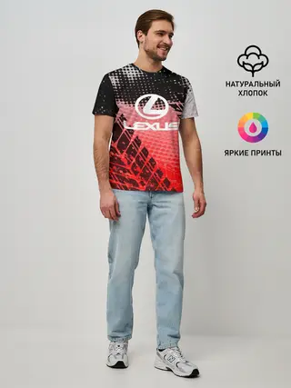 Мужская базовая футболка / Lexus sport auto motors