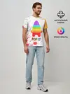 Мужская базовая футболка / Pop It - Rocket - Paint