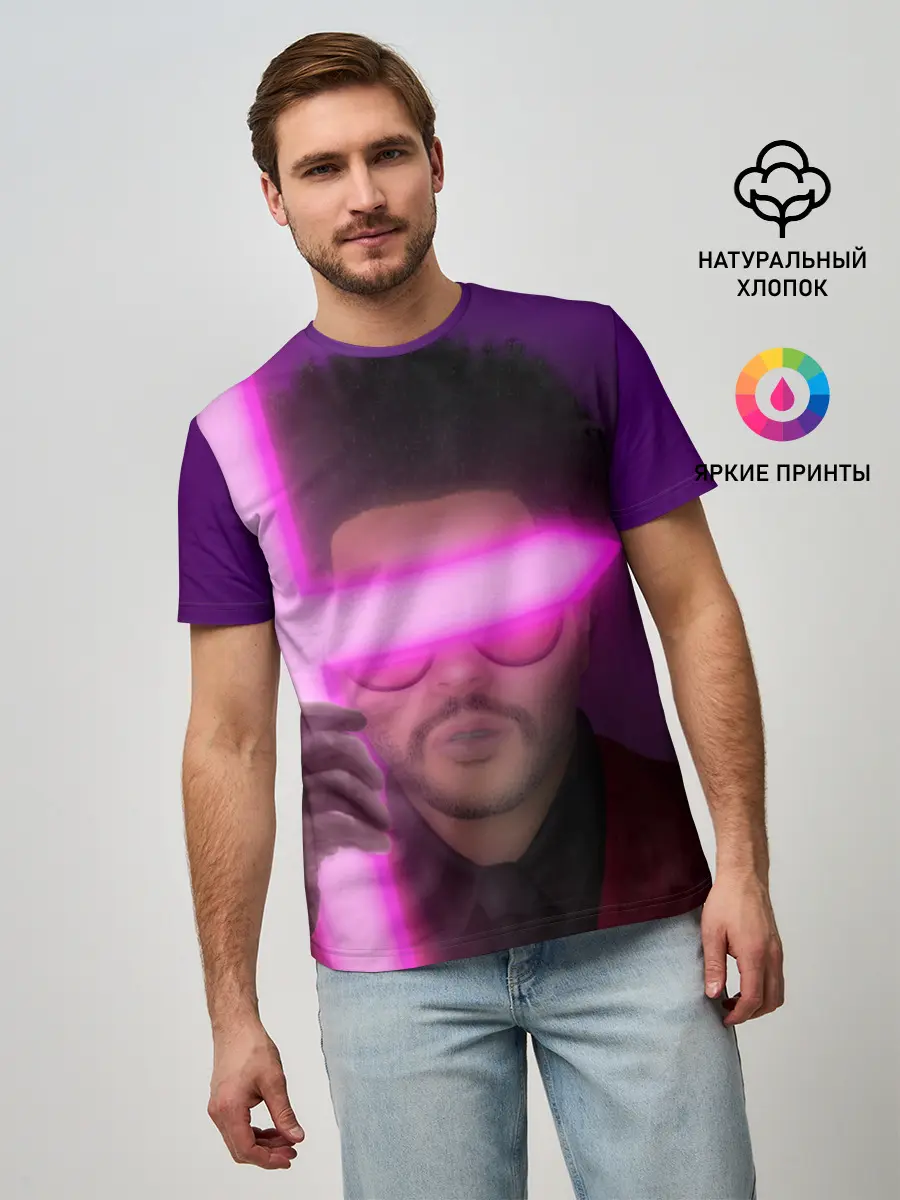 Мужская базовая футболка / The Weeknd - Blinding Lights