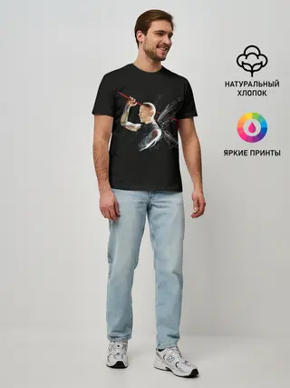 Мужская базовая футболка / Бабочка Честер