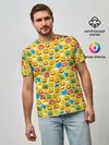 Мужская базовая футболка / Смайлики