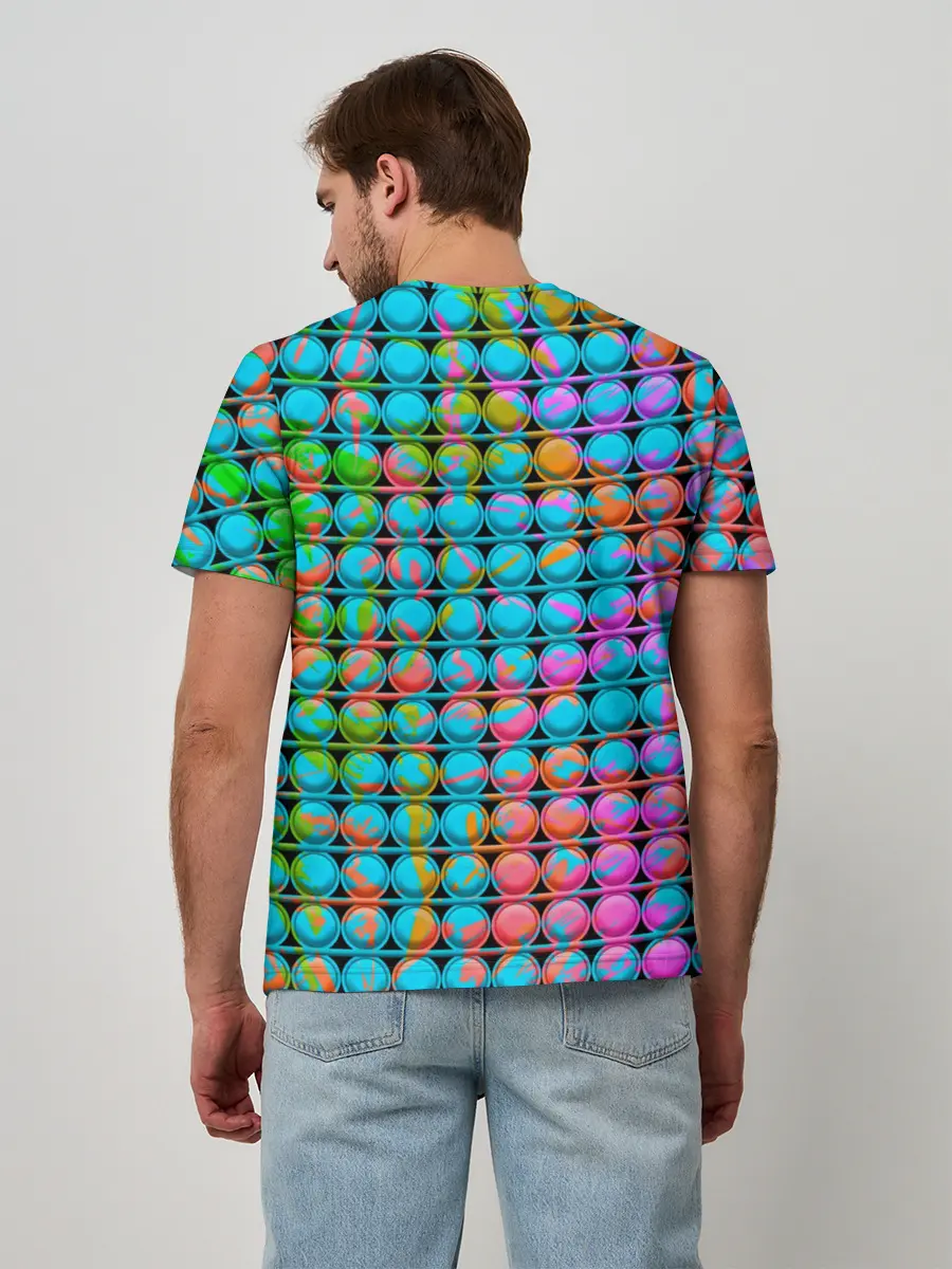 Мужская базовая футболка / POP IT | Взрыв Красок