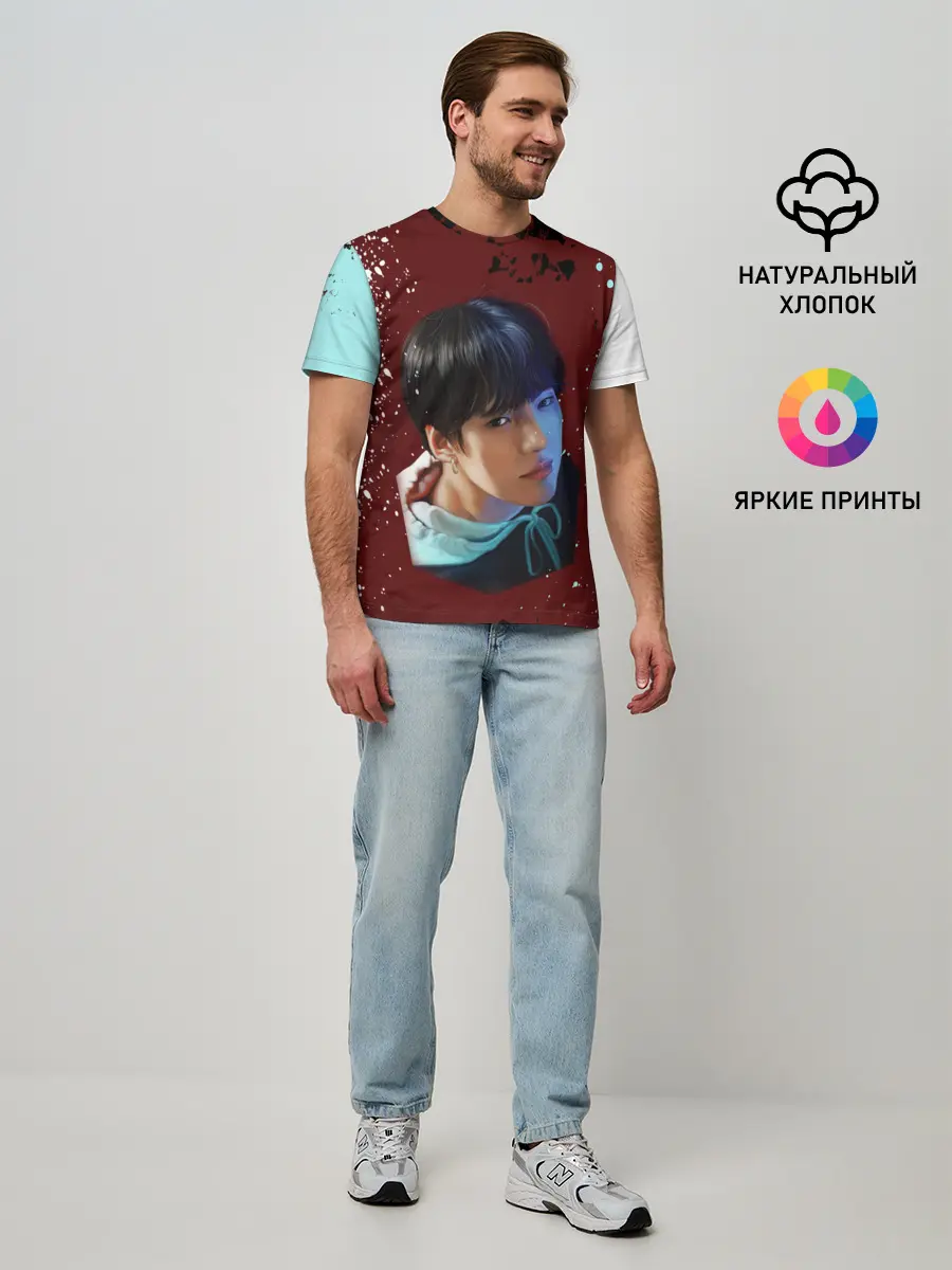 Мужская базовая футболка / MX | MONSTA X