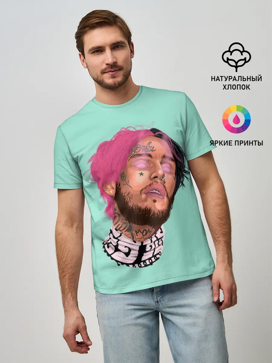 Мужская базовая футболка / Magic Lil Peep