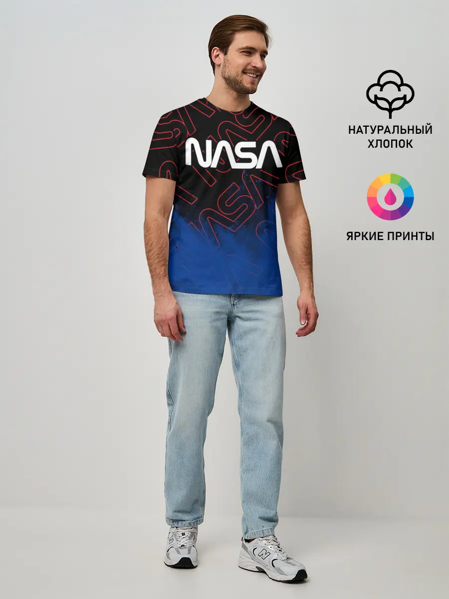Мужская базовая футболка / NASA / НАСА