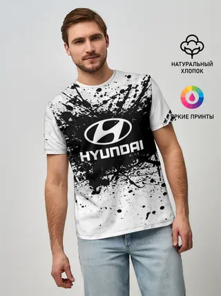 Мужская базовая футболка / Hyundai