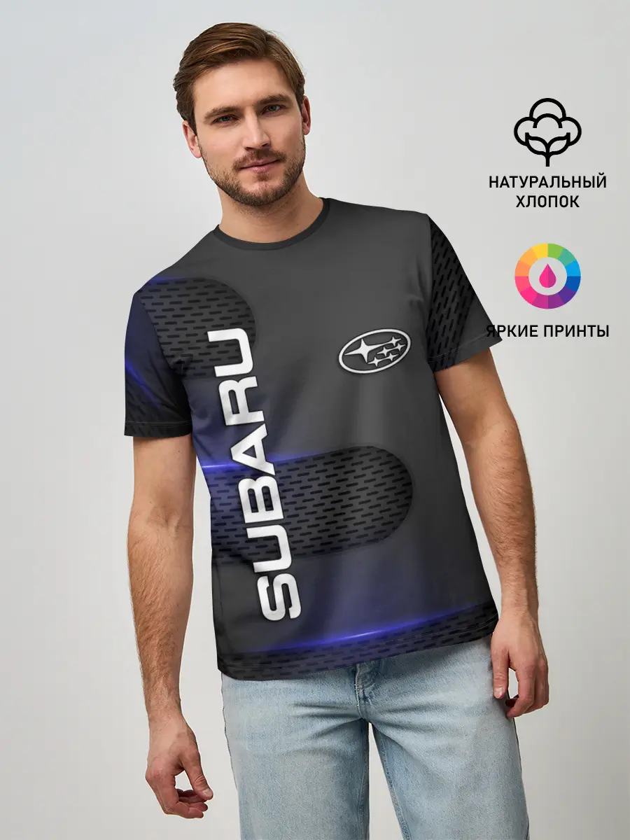 Мужская базовая футболка / SUBARU