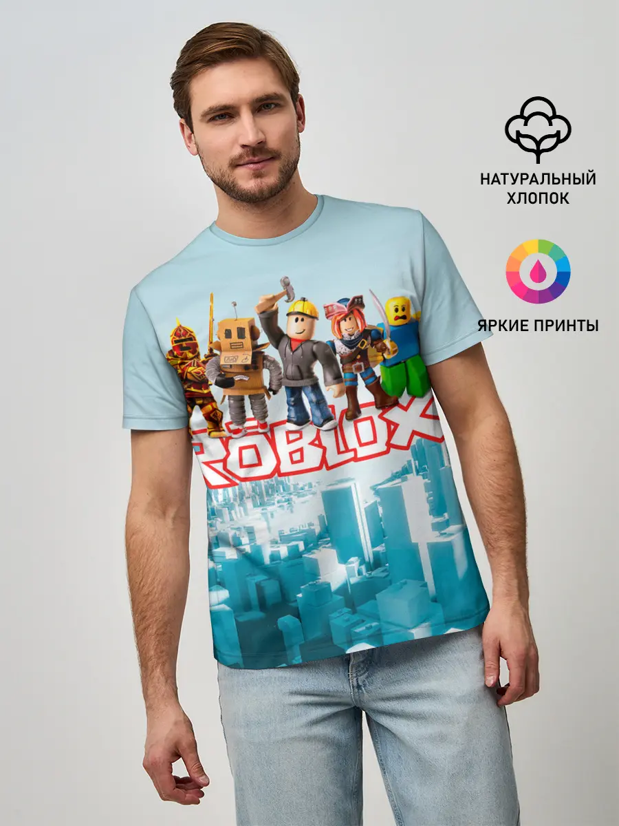 Мужская базовая футболка / ROBLOX [5]