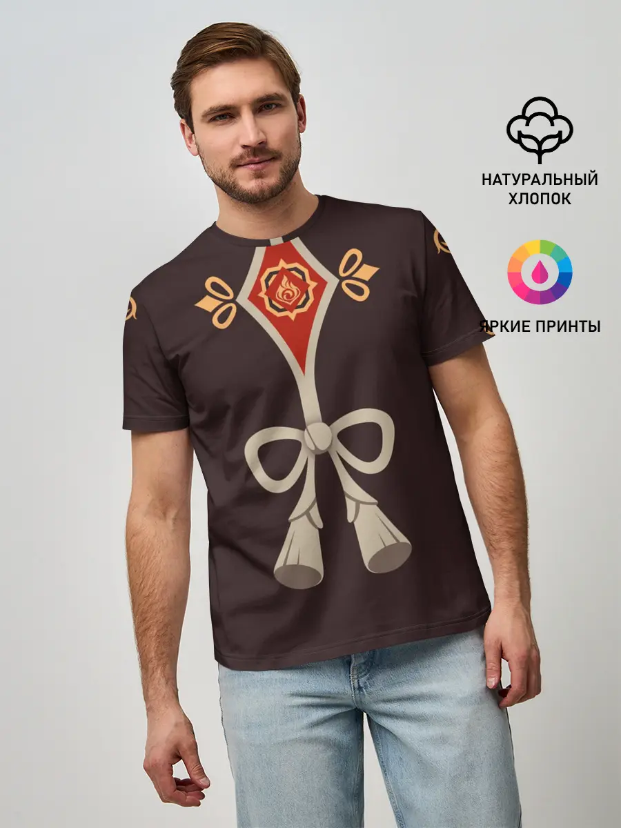 Мужская базовая футболка / Hu Tao | ГЕНШИН