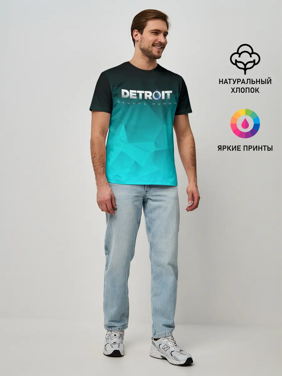 Мужская базовая футболка / DETROIT BECOME HUMAN