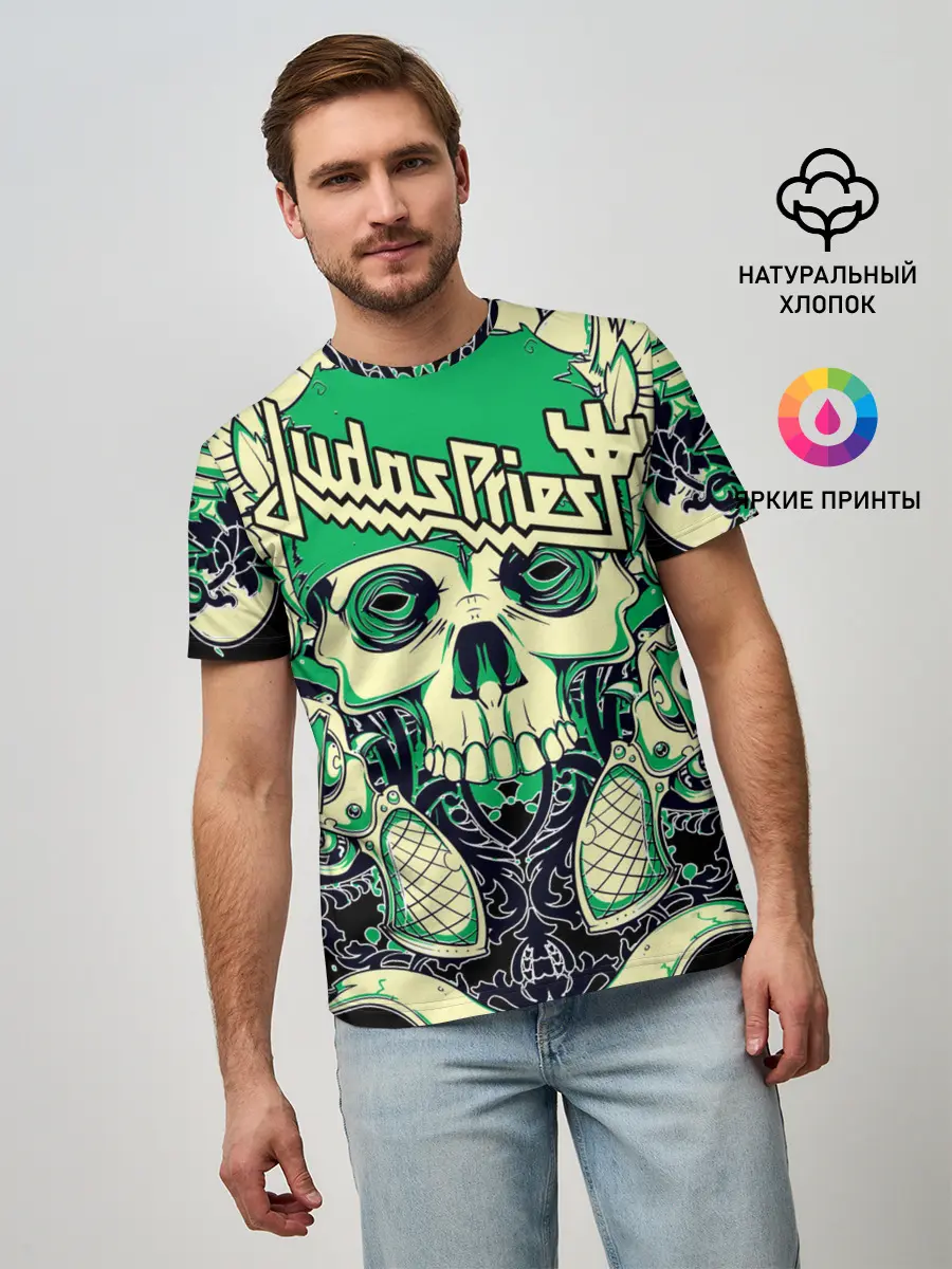 Мужская базовая футболка / JUDAS PRIEST | ДЖУДАС ПРИСТ
