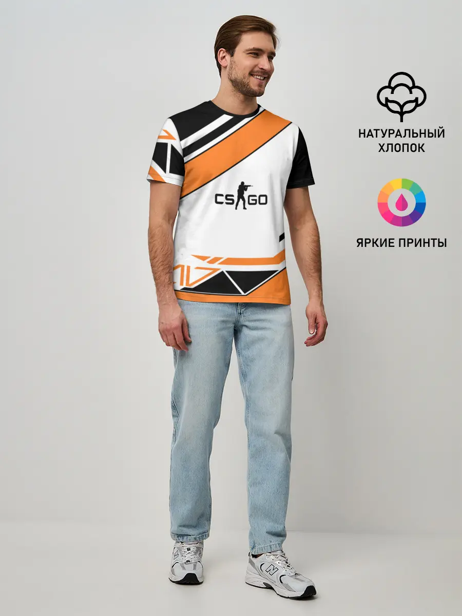 Мужская базовая футболка / Cs Go Asiimov Style #2